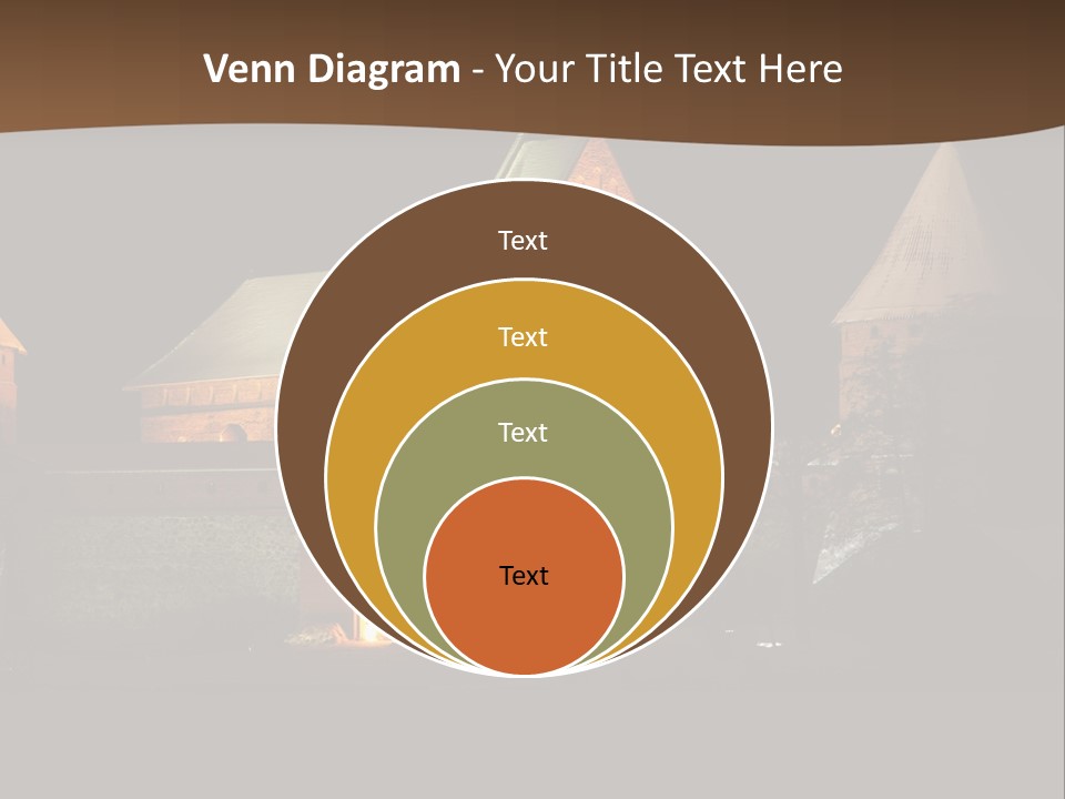 Snow Night Temple PowerPoint Template