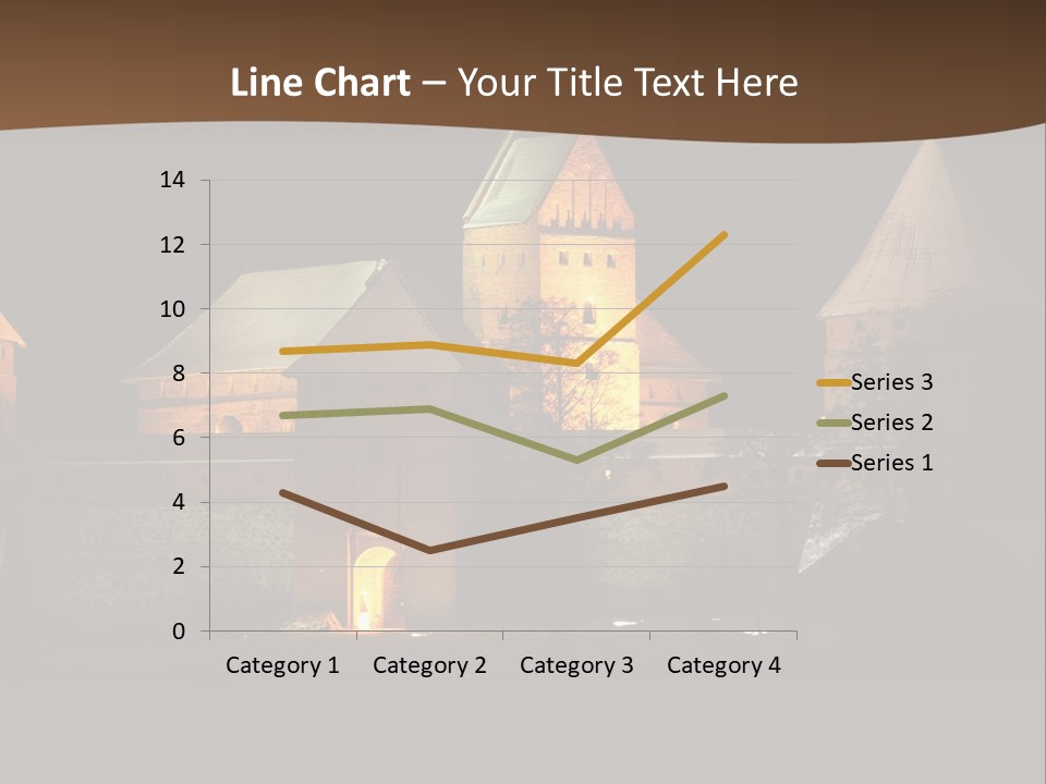 Snow Night Temple PowerPoint Template
