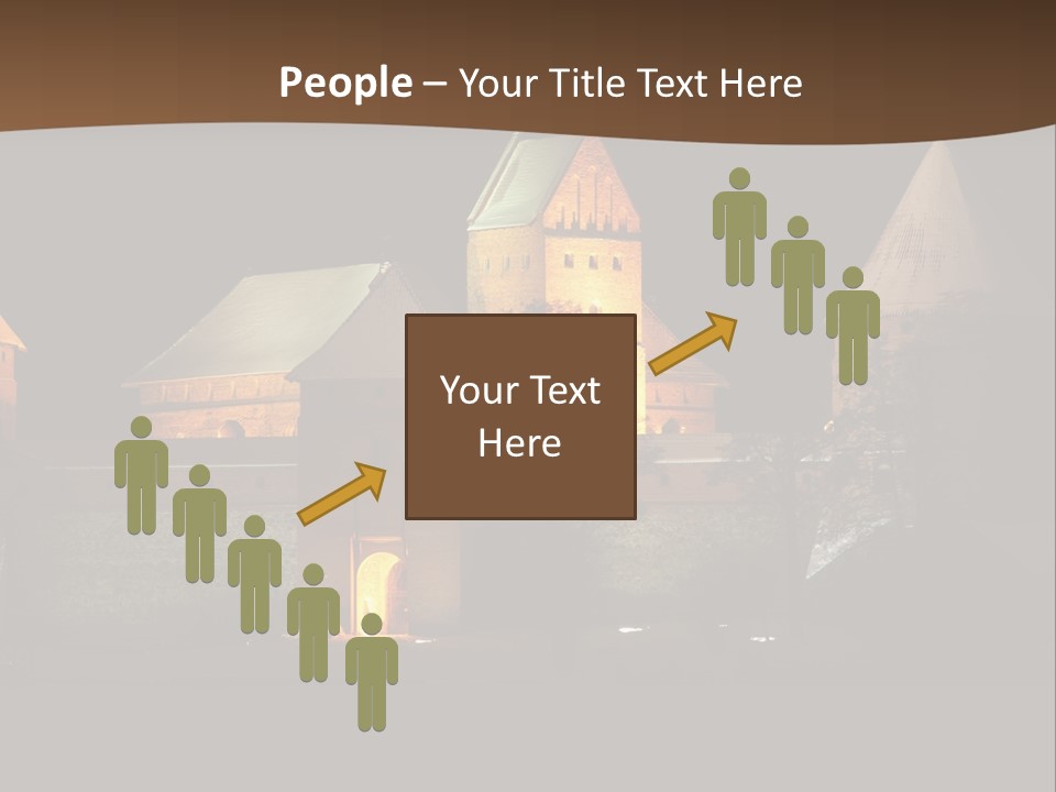 Snow Night Temple PowerPoint Template