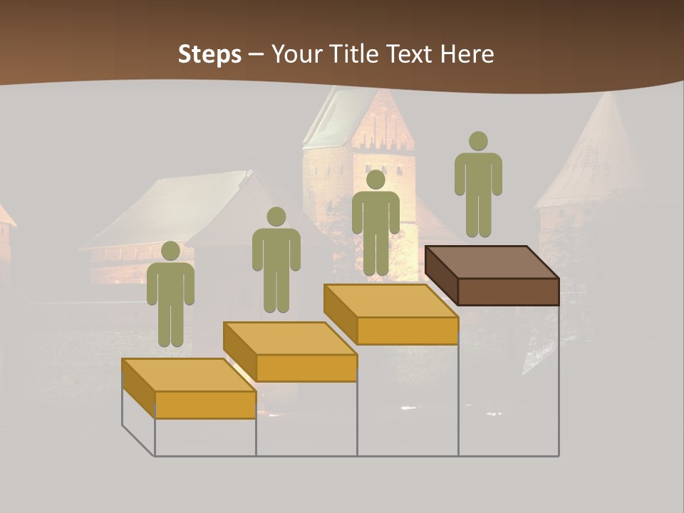 Snow Night Temple PowerPoint Template