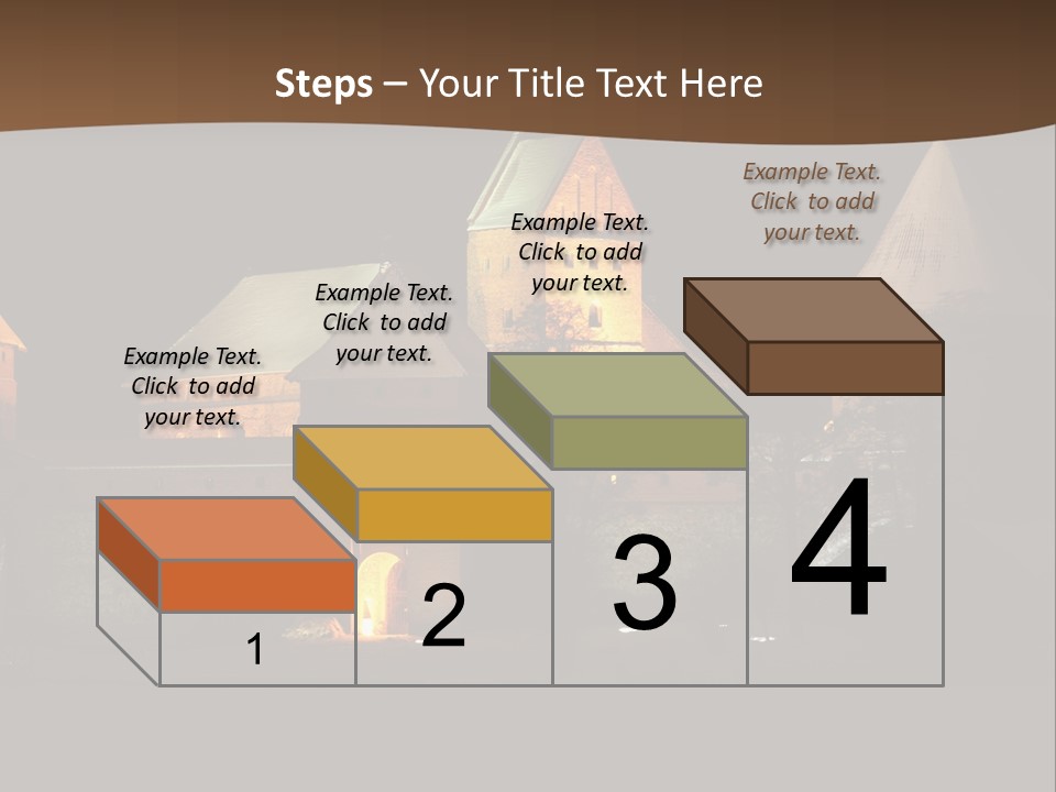 Snow Night Temple PowerPoint Template