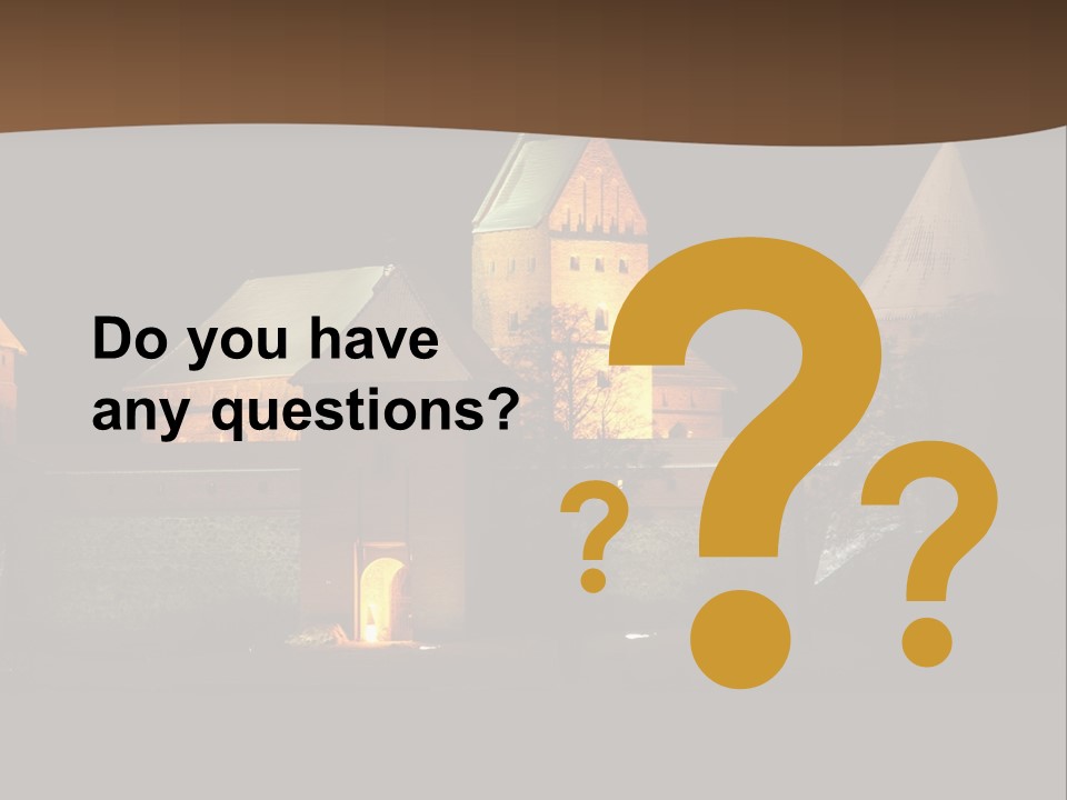 Snow Night Temple PowerPoint Template