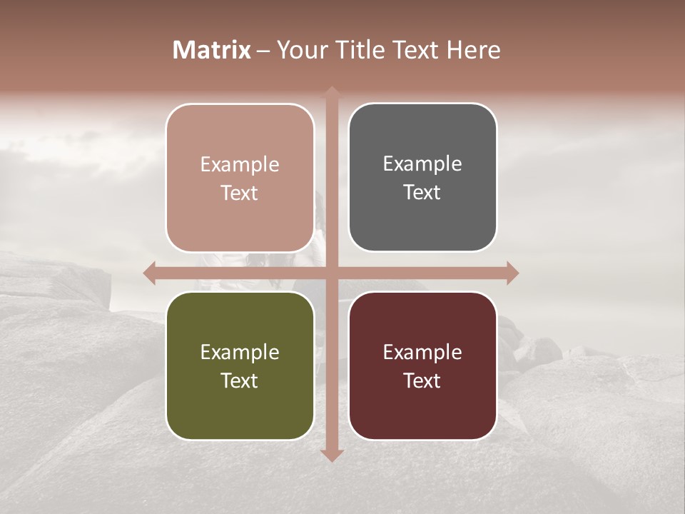 Young Notebook Woman PowerPoint Template