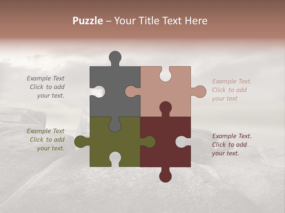 Young Notebook Woman PowerPoint Template