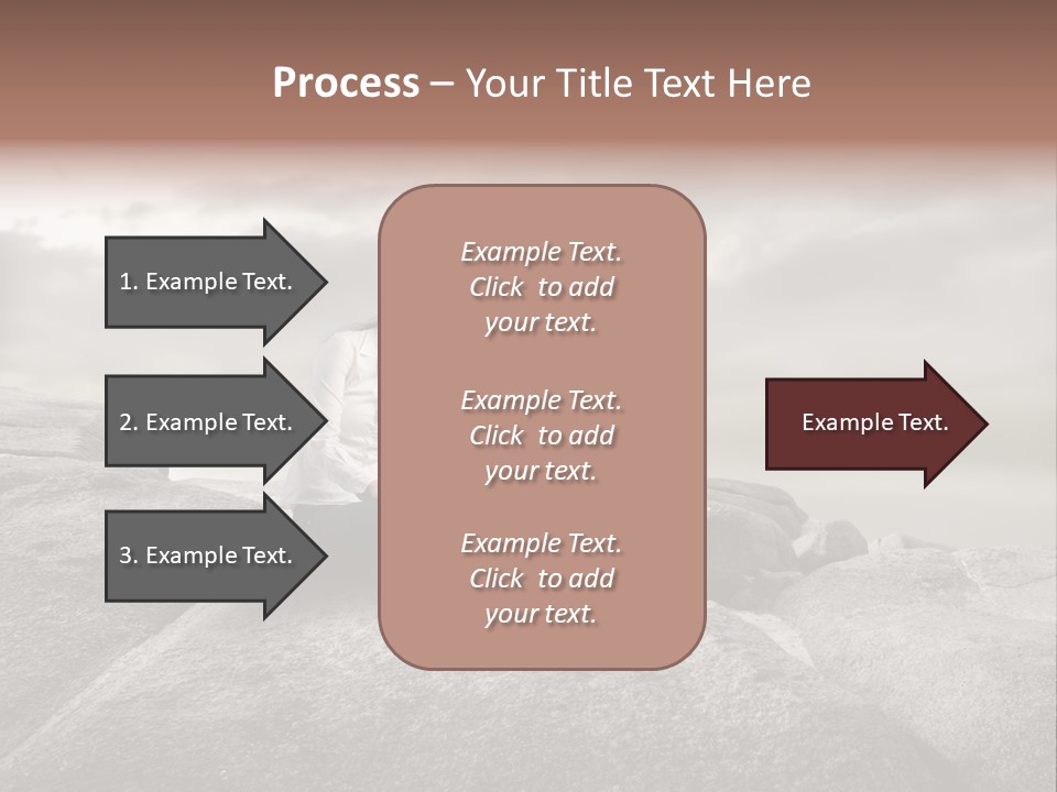 Young Notebook Woman PowerPoint Template
