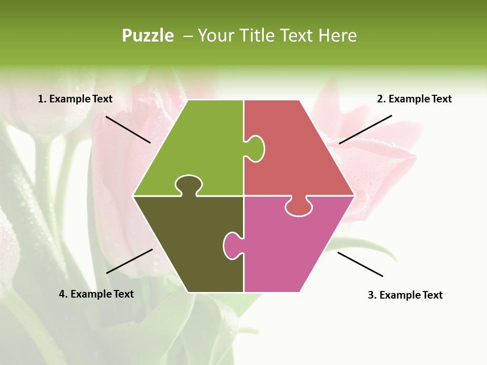 Pink Tulip Purple PowerPoint Template