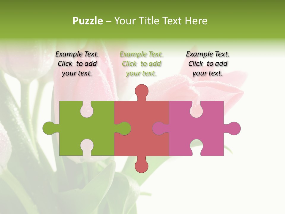 Pink Tulip Purple PowerPoint Template