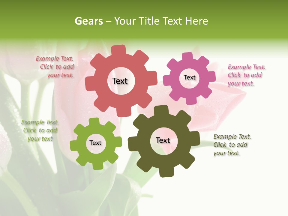 Pink Tulip Purple PowerPoint Template