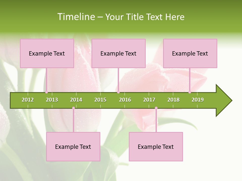 Pink Tulip Purple PowerPoint Template