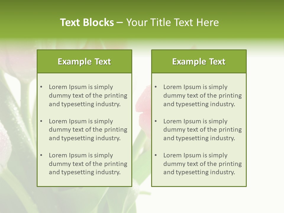 Pink Tulip Purple PowerPoint Template