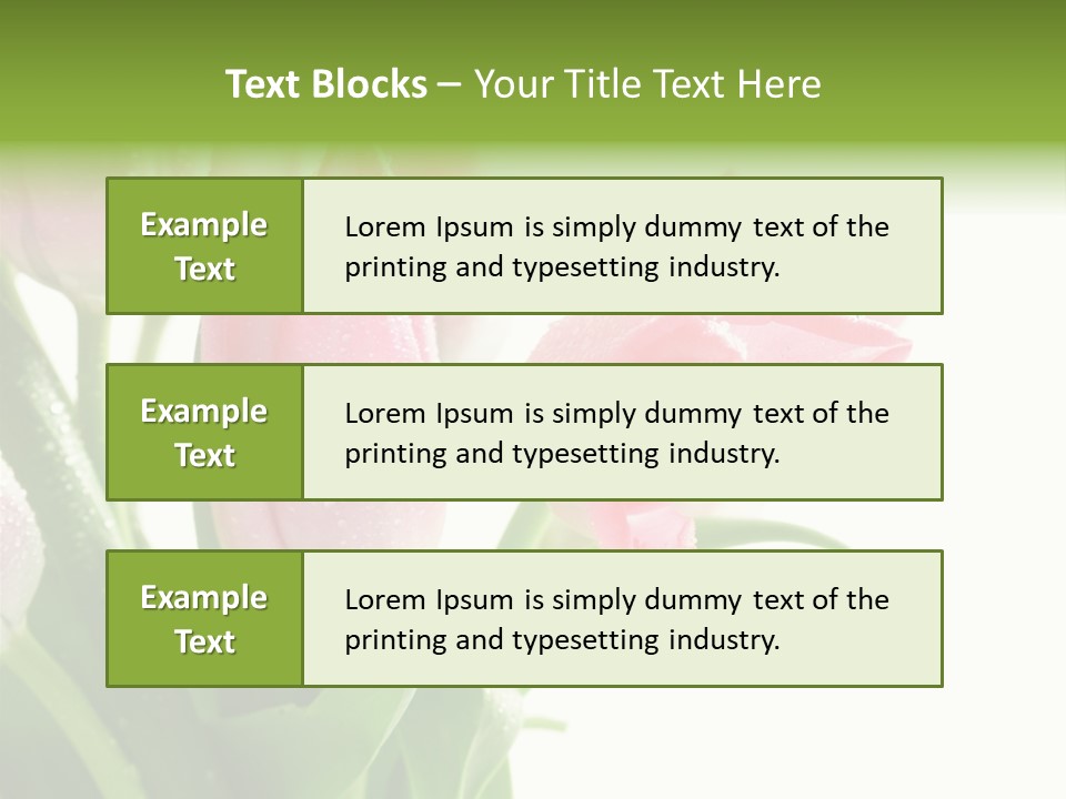 Pink Tulip Purple PowerPoint Template