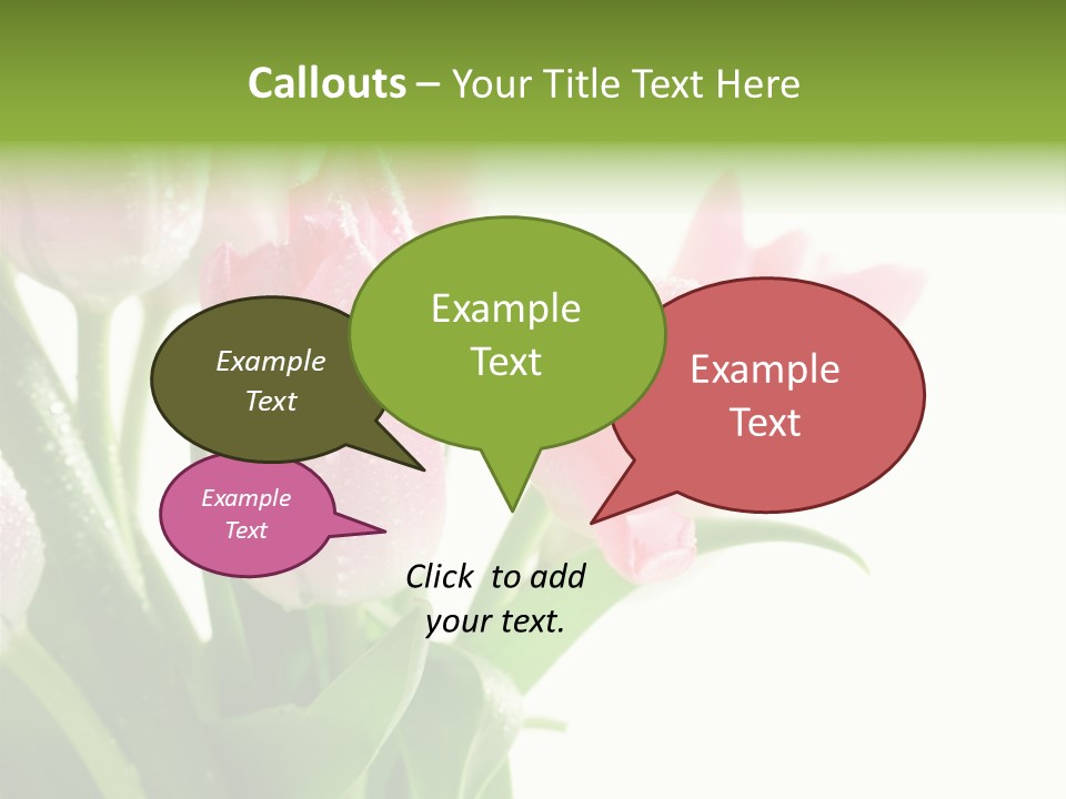 Pink Tulip Purple PowerPoint Template