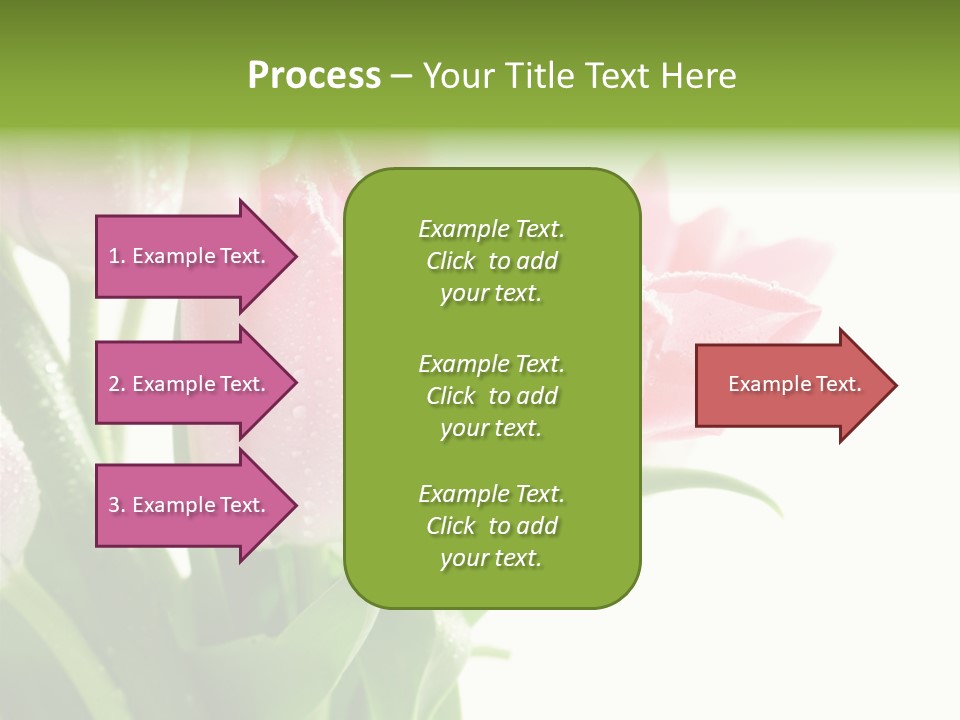 Pink Tulip Purple PowerPoint Template