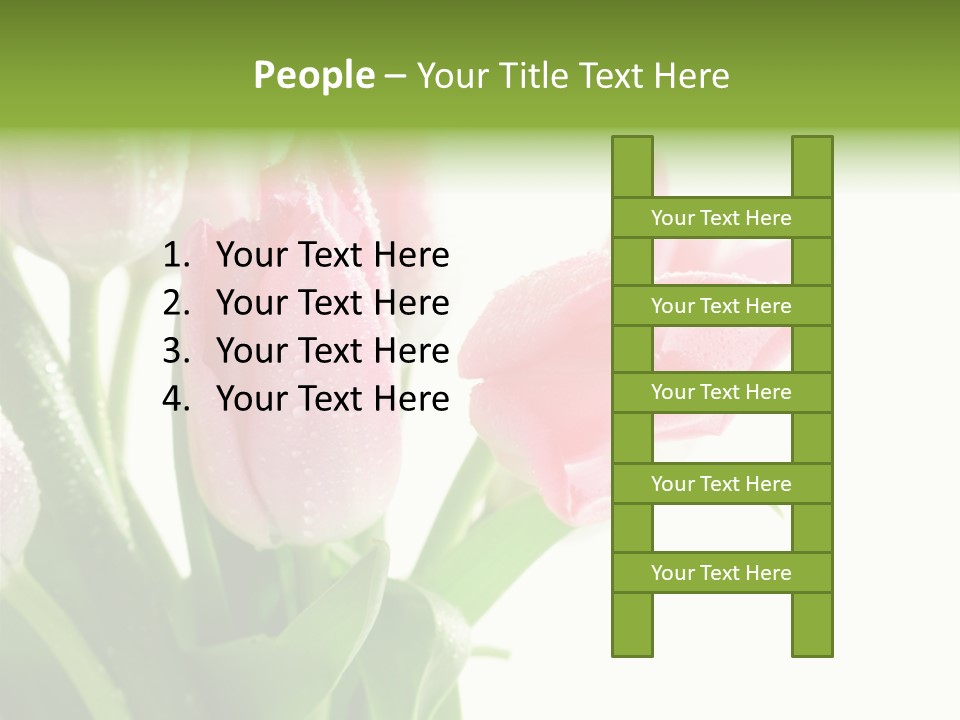 Pink Tulip Purple PowerPoint Template