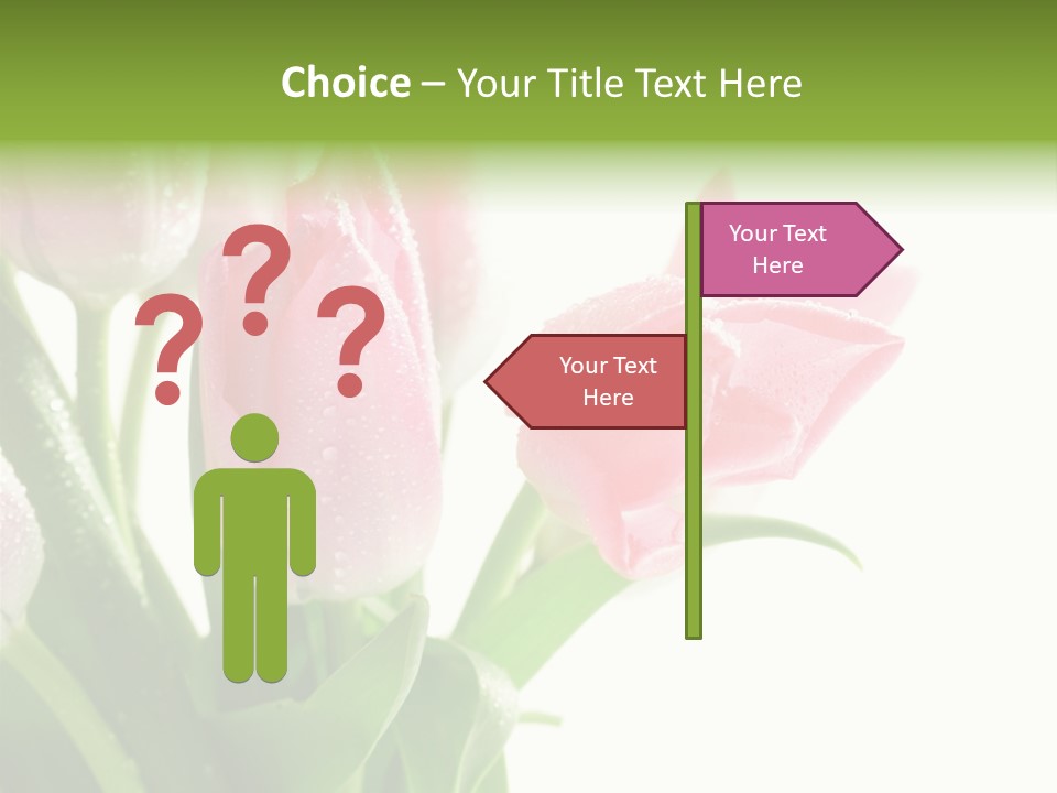 Pink Tulip Purple PowerPoint Template