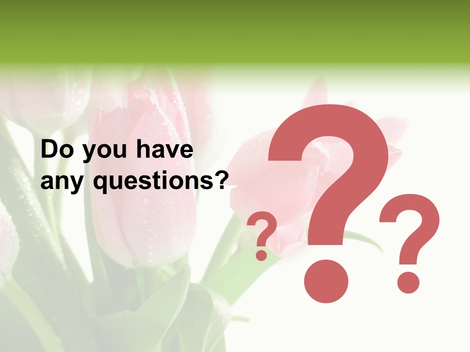 Pink Tulip Purple PowerPoint Template