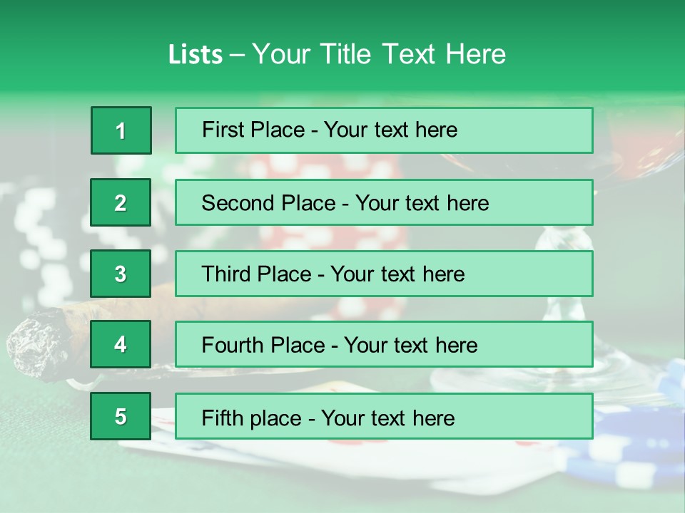 Stack Backgrounds Drink PowerPoint Template