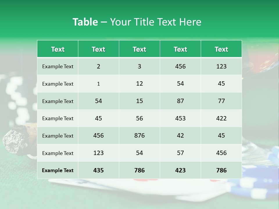 Stack Backgrounds Drink PowerPoint Template