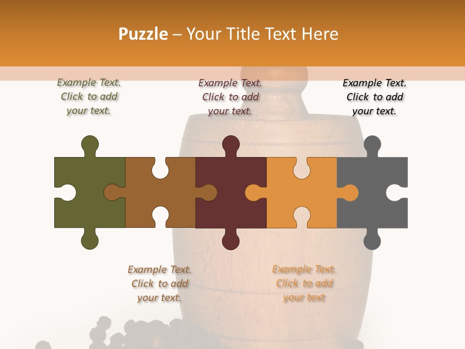 Background Isolated Peppergrinder PowerPoint Template