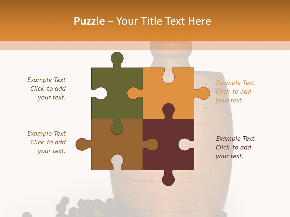 Background Isolated Peppergrinder PowerPoint Template