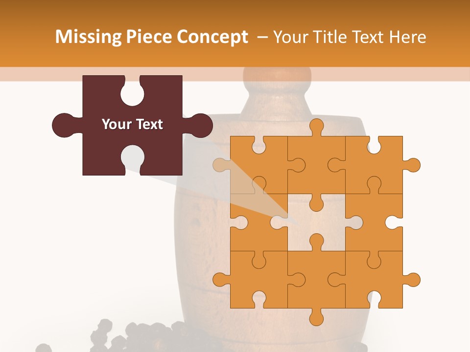 Background Isolated Peppergrinder PowerPoint Template