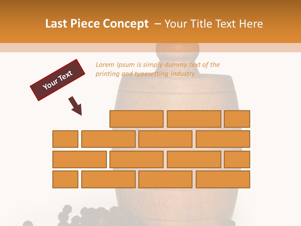 Background Isolated Peppergrinder PowerPoint Template