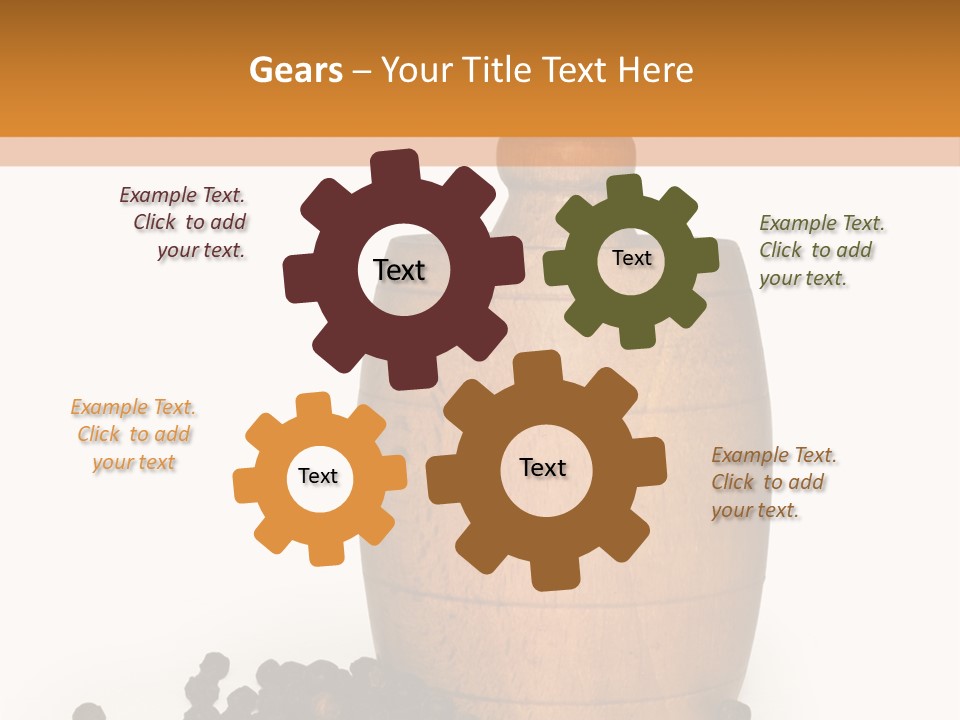 Background Isolated Peppergrinder PowerPoint Template