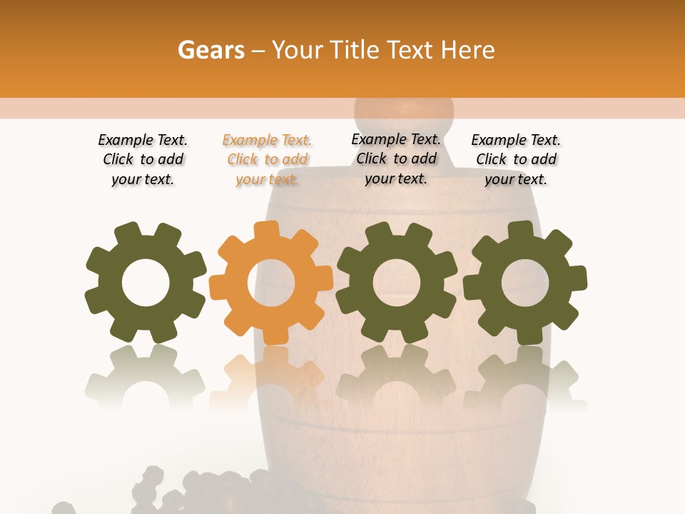 Background Isolated Peppergrinder PowerPoint Template