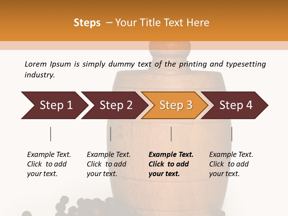 Background Isolated Peppergrinder PowerPoint Template