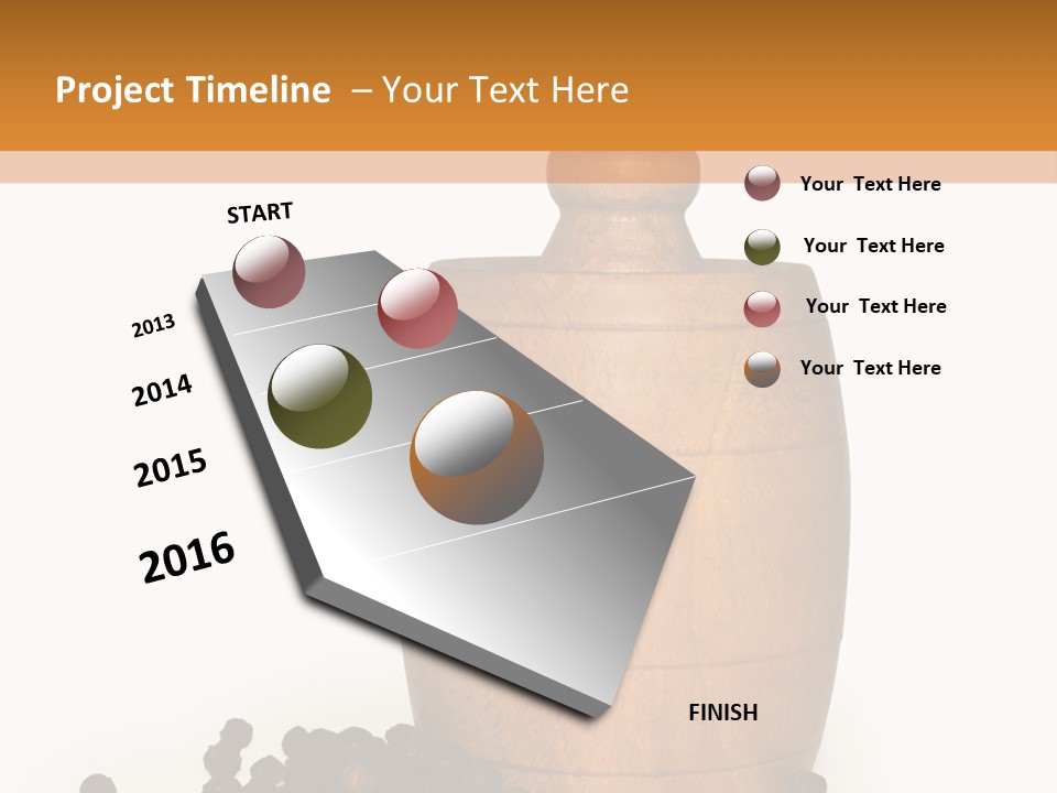 Background Isolated Peppergrinder PowerPoint Template