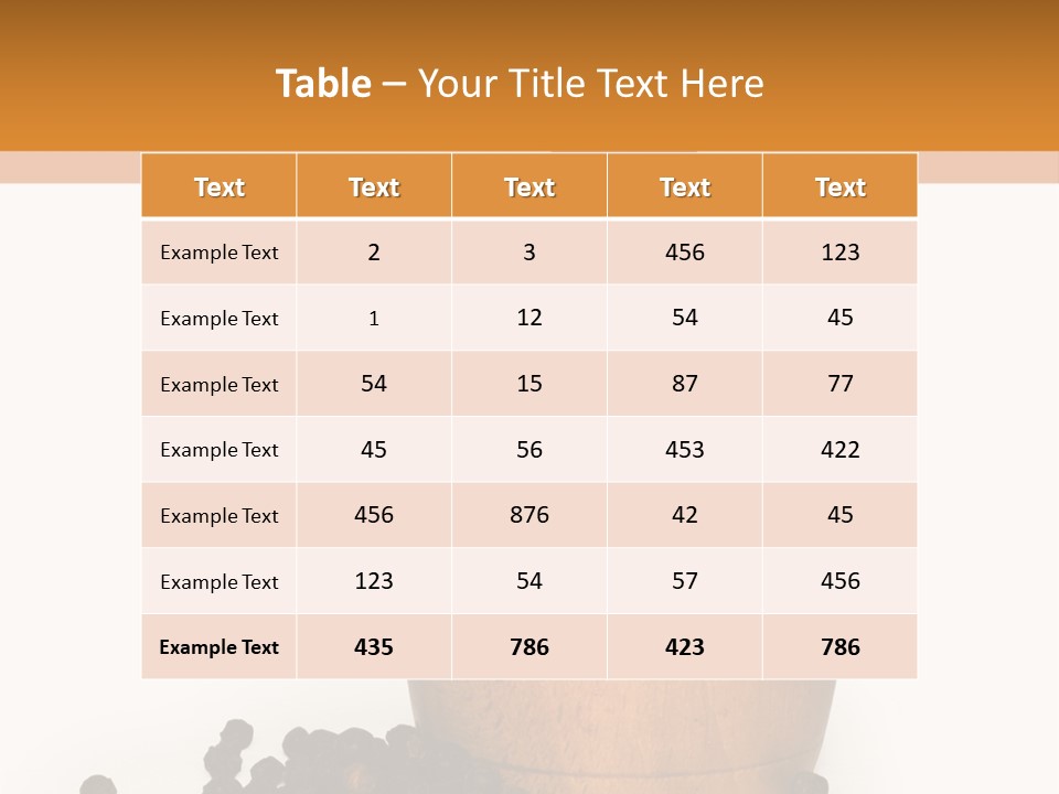 Background Isolated Peppergrinder PowerPoint Template