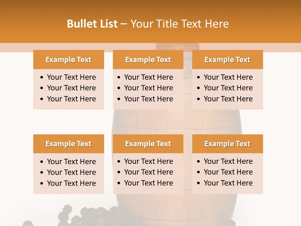 Background Isolated Peppergrinder PowerPoint Template