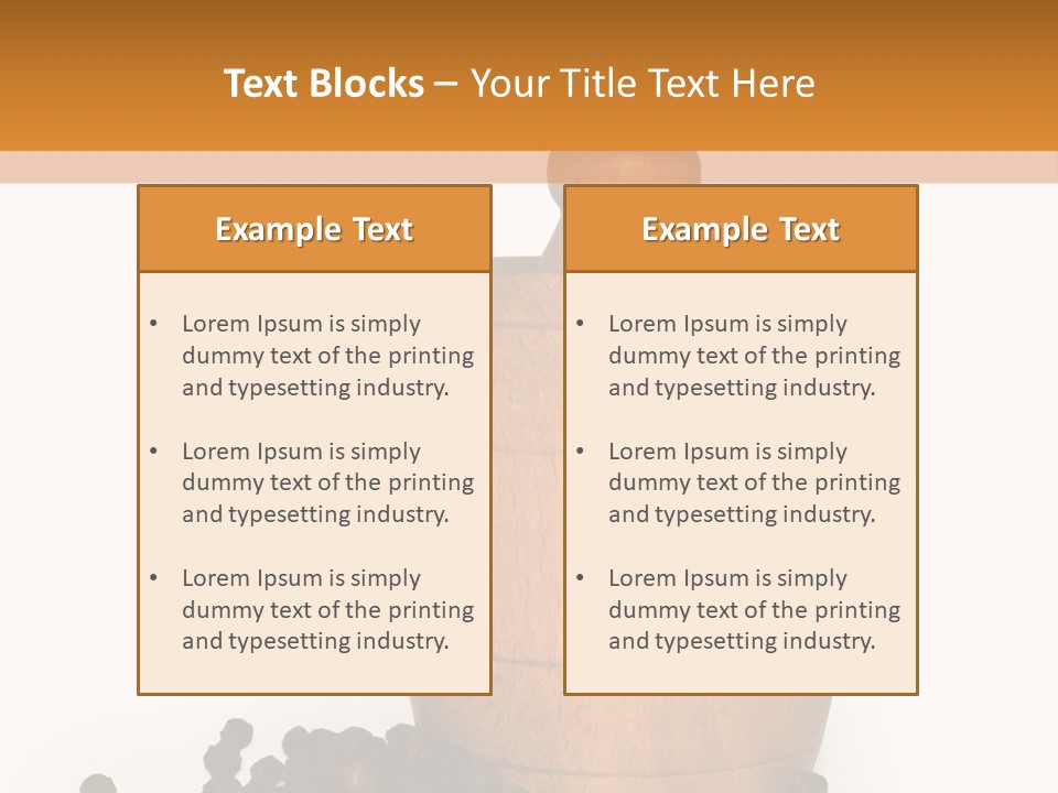 Background Isolated Peppergrinder PowerPoint Template