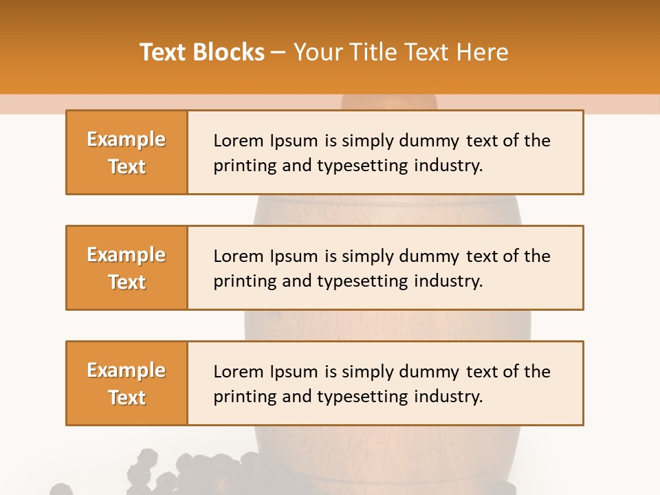 Background Isolated Peppergrinder PowerPoint Template