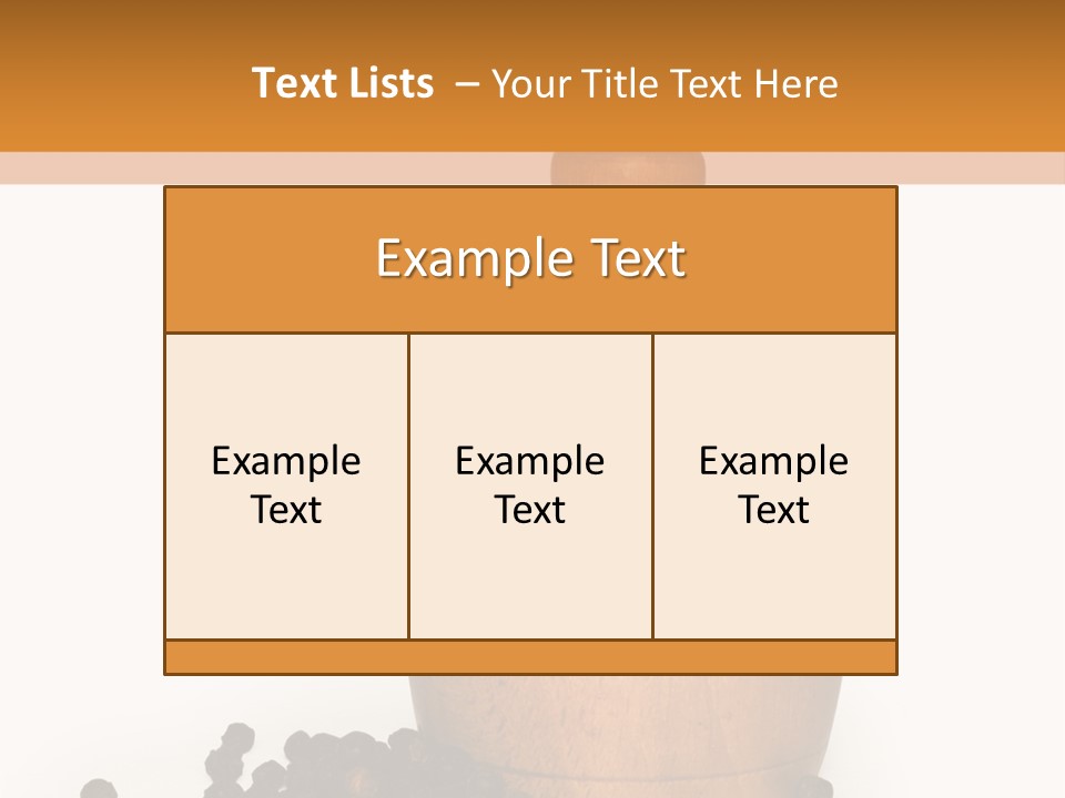 Background Isolated Peppergrinder PowerPoint Template