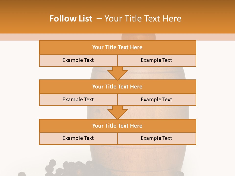 Background Isolated Peppergrinder PowerPoint Template