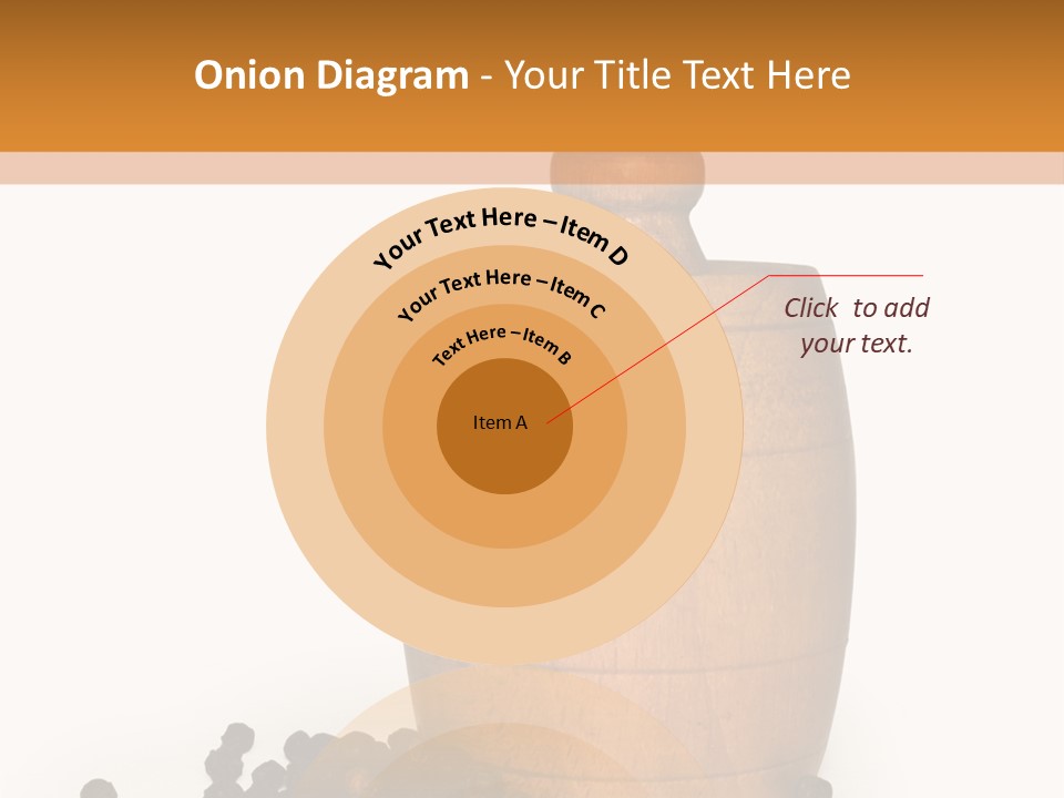 Background Isolated Peppergrinder PowerPoint Template