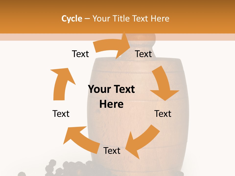 Background Isolated Peppergrinder PowerPoint Template