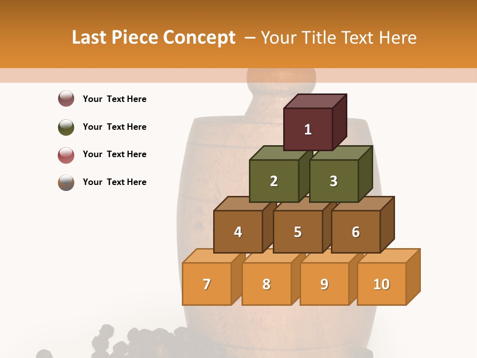 Background Isolated Peppergrinder PowerPoint Template