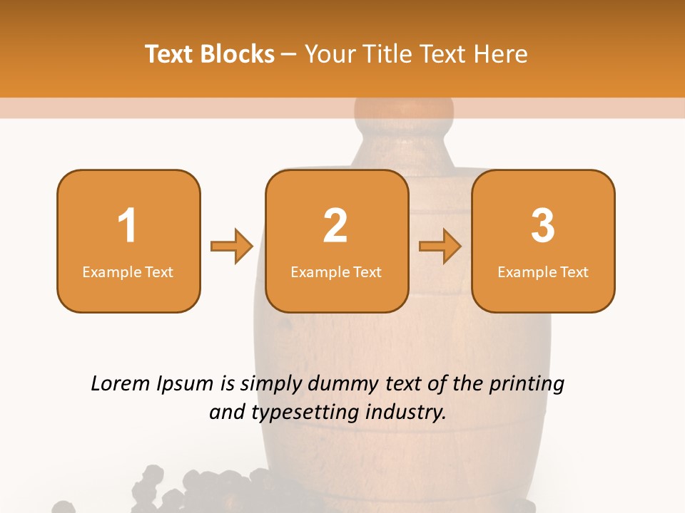 Background Isolated Peppergrinder PowerPoint Template