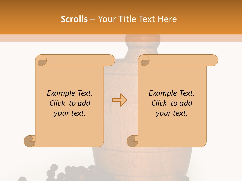 Background Isolated Peppergrinder PowerPoint Template
