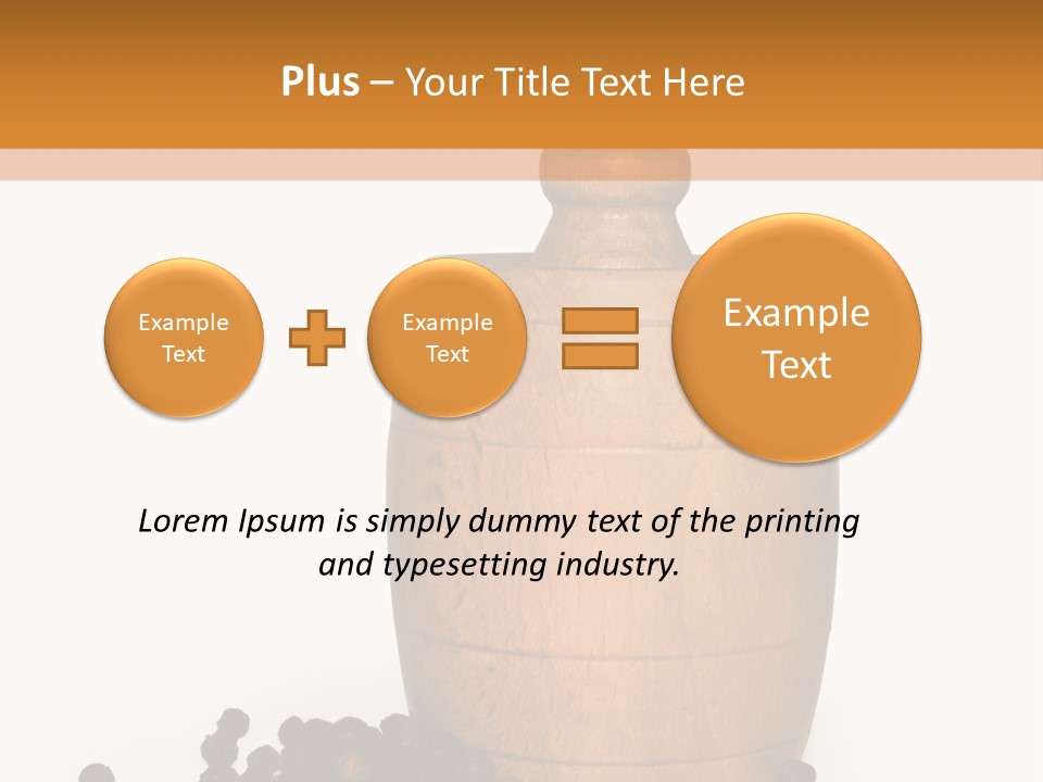 Background Isolated Peppergrinder PowerPoint Template
