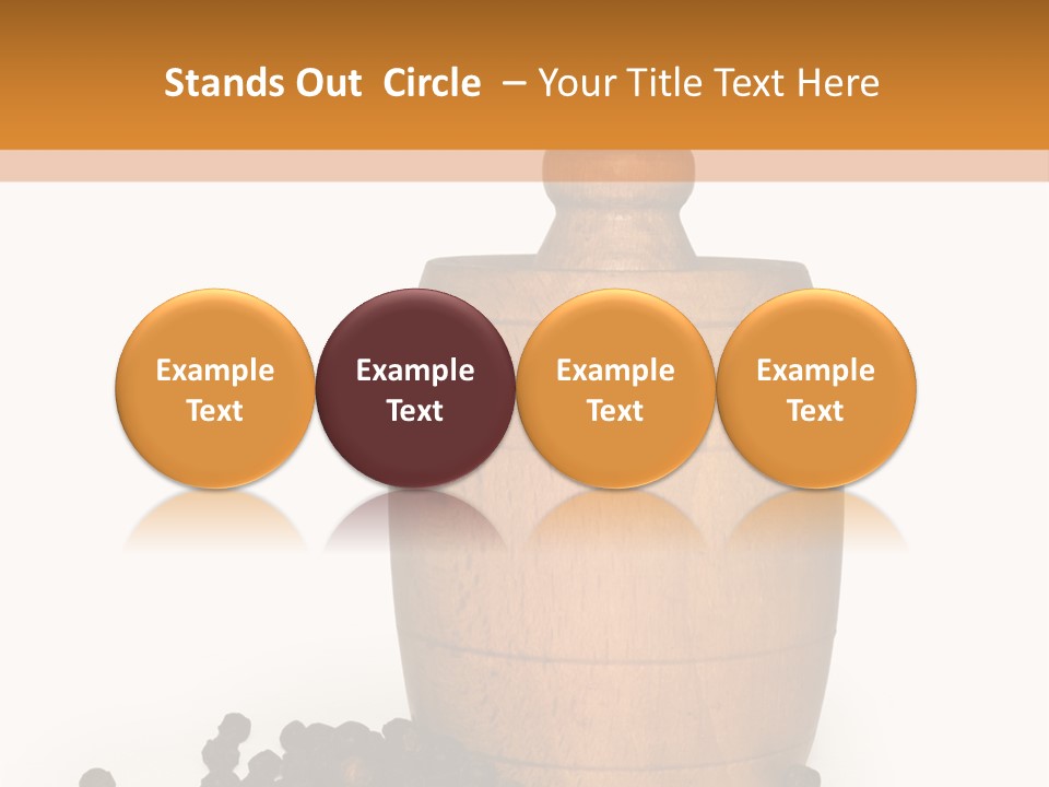 Background Isolated Peppergrinder PowerPoint Template