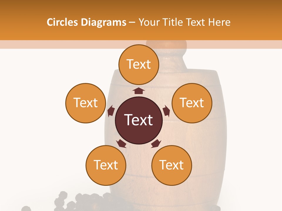 Background Isolated Peppergrinder PowerPoint Template