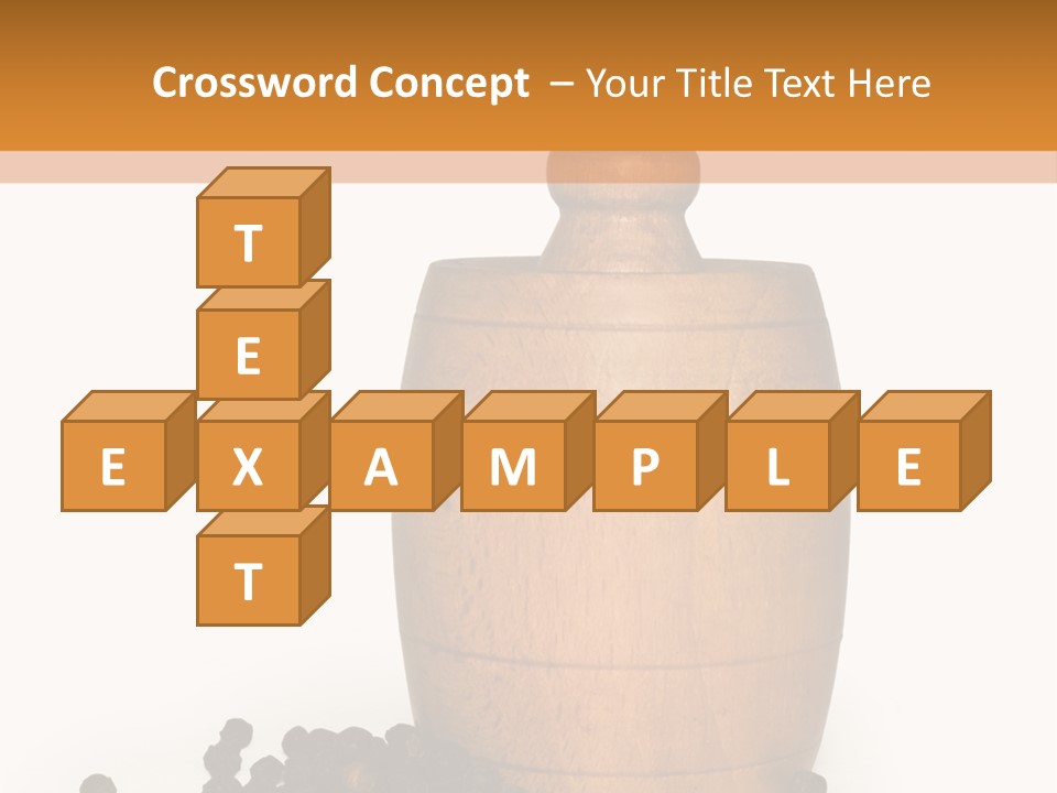 Background Isolated Peppergrinder PowerPoint Template