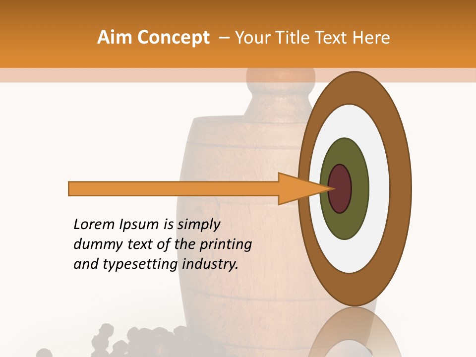 Background Isolated Peppergrinder PowerPoint Template