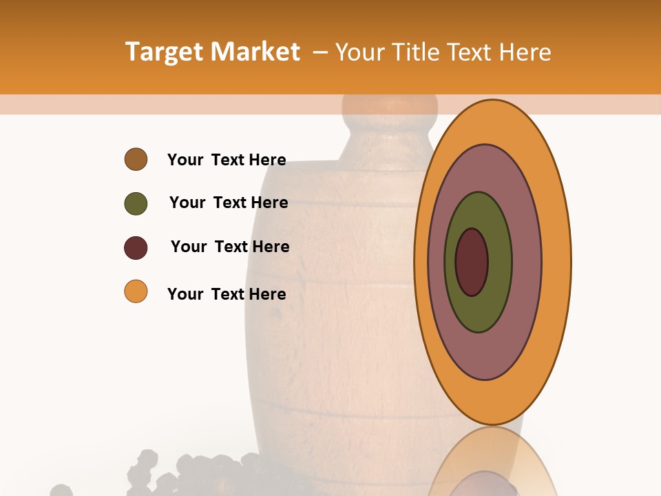 Background Isolated Peppergrinder PowerPoint Template