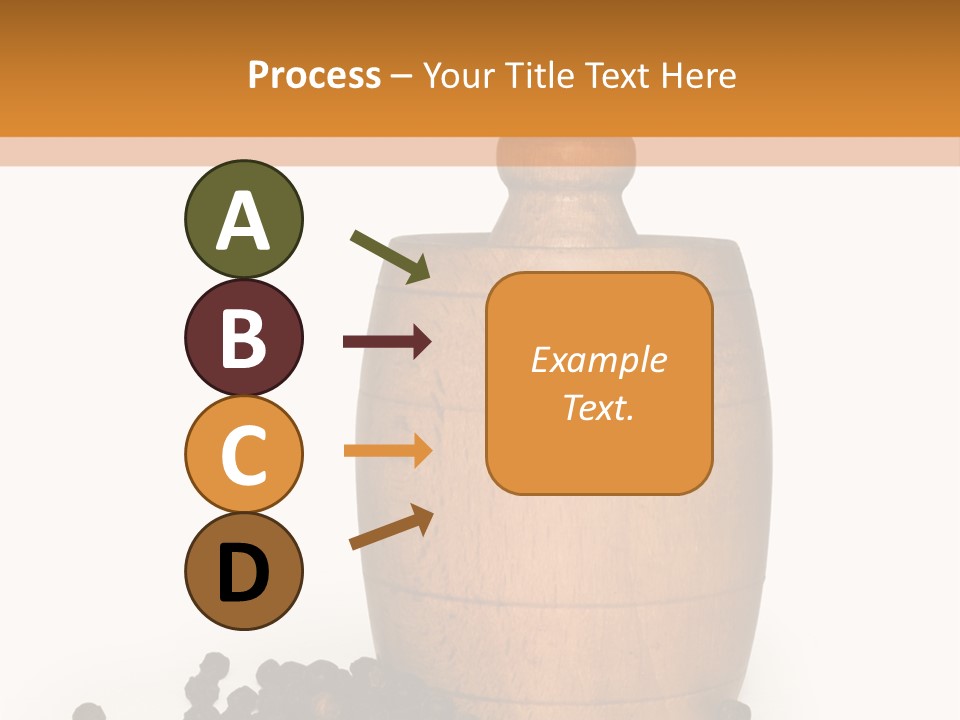 Background Isolated Peppergrinder PowerPoint Template