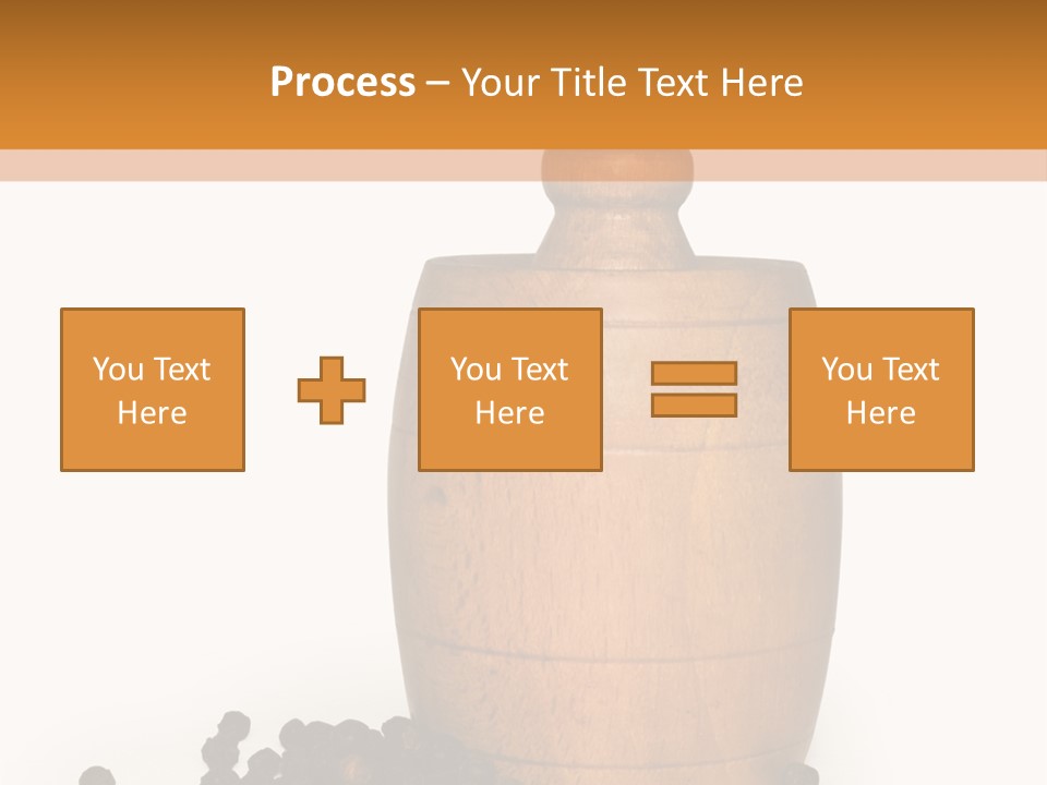 Background Isolated Peppergrinder PowerPoint Template