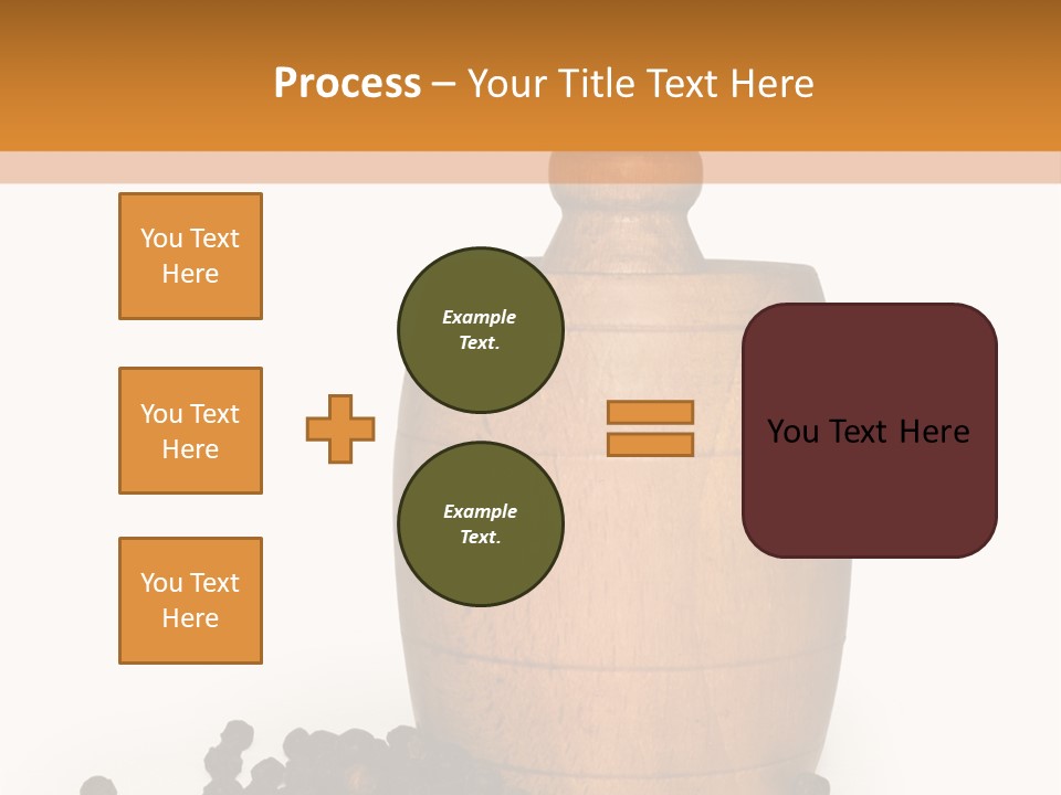 Background Isolated Peppergrinder PowerPoint Template